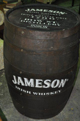 whiskey jameson barrel irish barrels liveauctioneers wine auction lot basement bar cooler