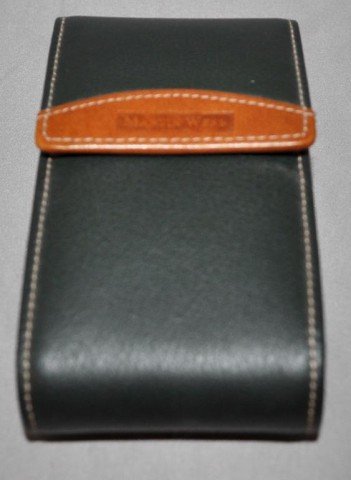 Leather Cigar Case: By Martin Wess, Measurements: 5" 4 1/2" x 1 1/2"