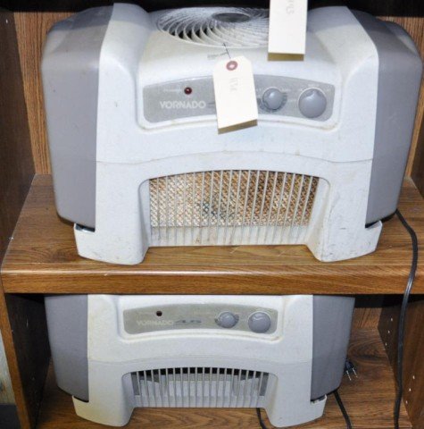 Humidifiers, 2 Pieces: Vornado 4.5 Gallon Humidifiers, Measurements: 13" x 20" x 11"