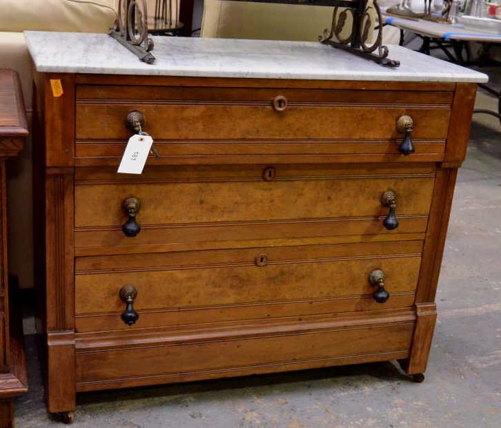 Victorian Marble Top Renaissance Dresser (1 of 4)