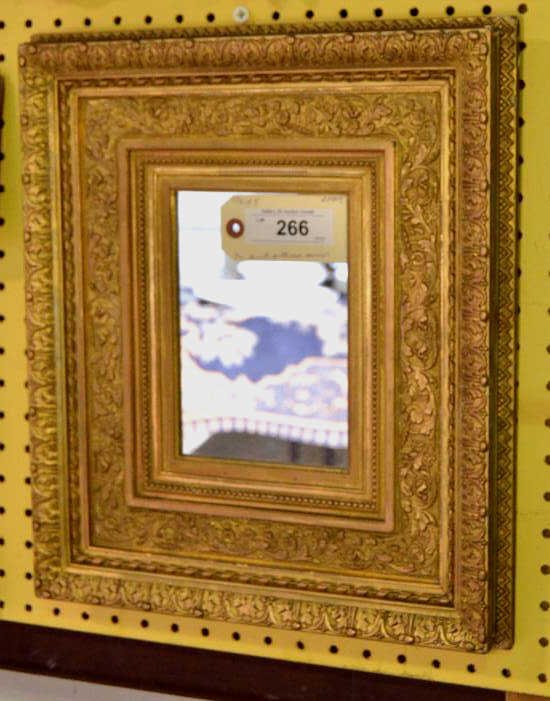 Small Ornate Giltwood Mirror (1 of 2)
