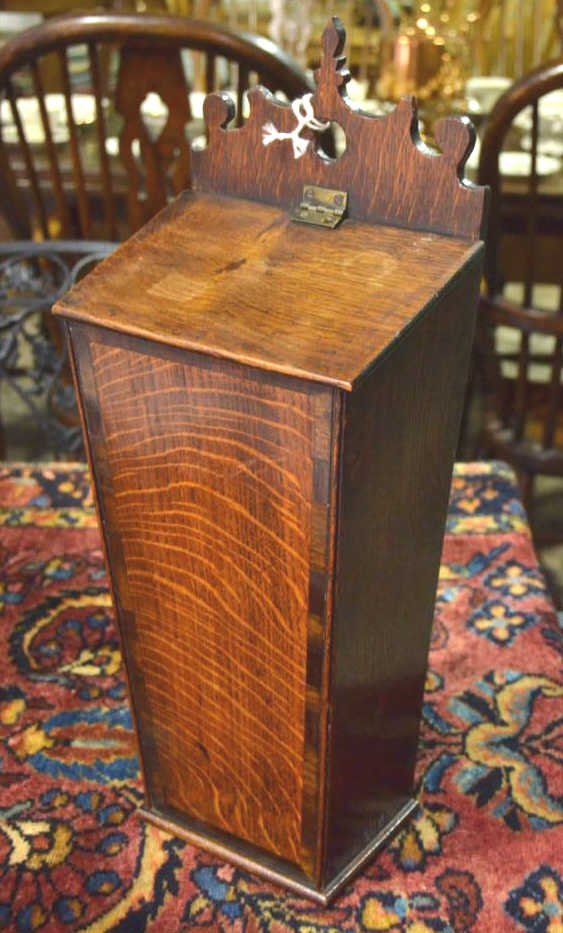 English Oak Candle Box (1 of 3)