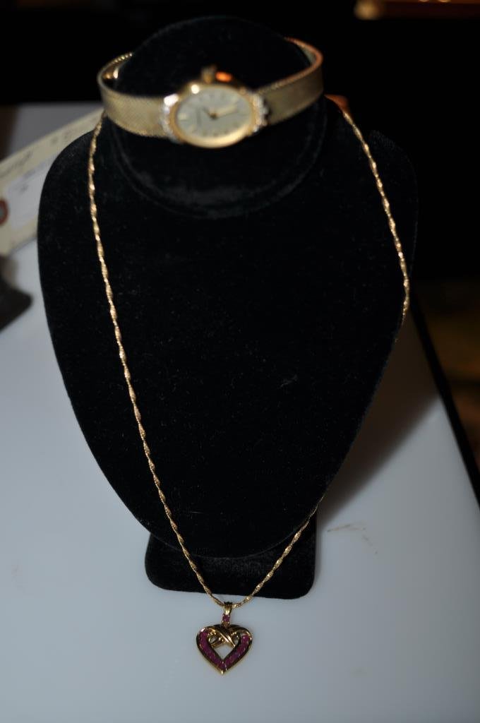 Hamilton Ladies Watch & Sterling Heart Pendant (1 of 3)