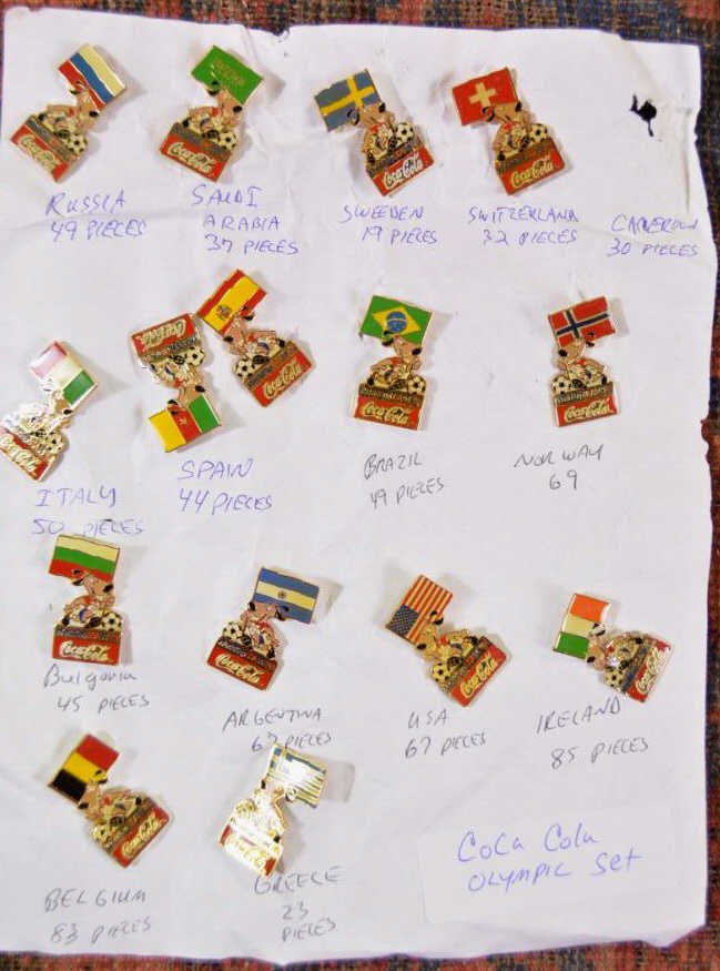 Coca Cola 1994 World Cup Pins (1 of 3)