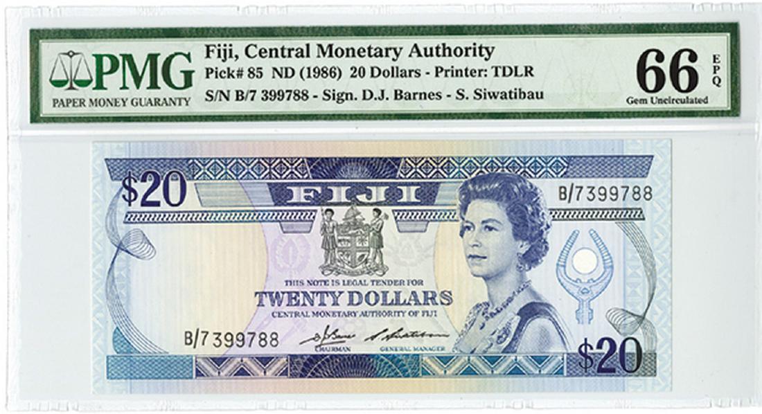 Fiji, Central Monetary Authority ND (1986) Issue (1 of 3)