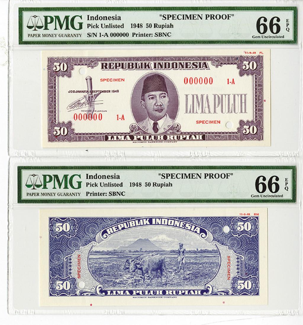 Republik Indonesia 1948 Specimen Uniface F & B Essay (1 of 2)