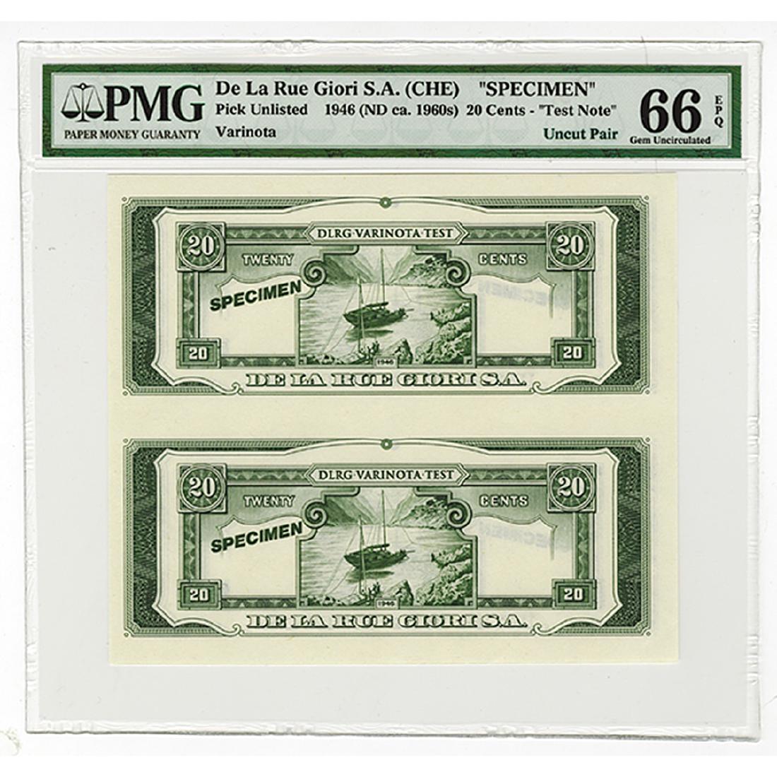 Central Bank of China - De La Rue Giori Uncut Sample (1 of 3)