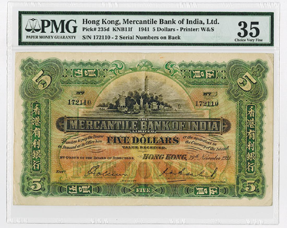 Mercantile Bank of India, 1941 Issue Banknote Rarity. (1 of 2)