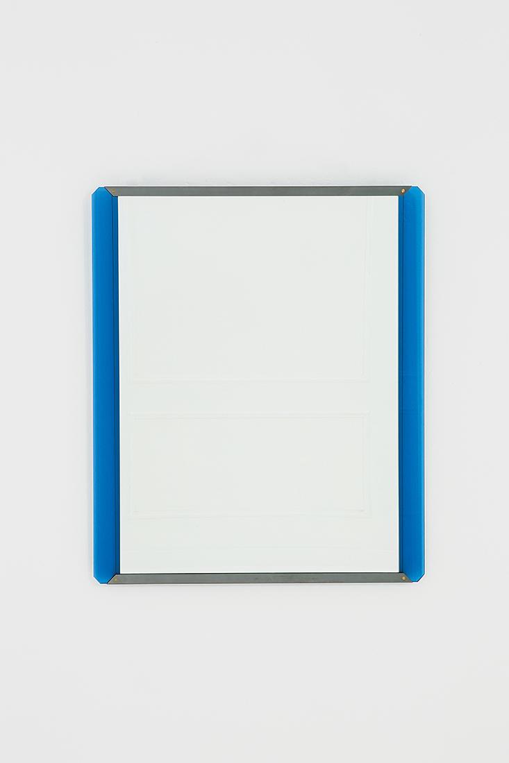 Tobia Scarpa: Rare wall mirror, 'Morgana' model from the Biz'ante collection Cut coloured crystal,mirrored glass, burnished steel, brass. Manufactured by Goppion, 1983 ca. 86x73x3 cm Literature: Catalogo di produzi