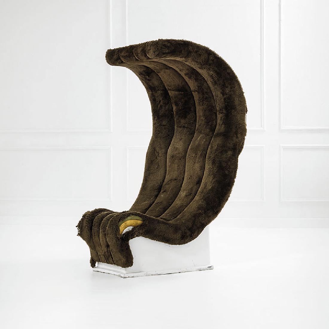 Superstudio: Poltrona componibile mod. Bazaar Fibrovetroresina smaltata, pelliccia sintetica. Prod. Giovannetti, Pistoia, 1968 ca. cm 155x94x105 Literature: Domus n. 488, luglio 1970, p. 68.