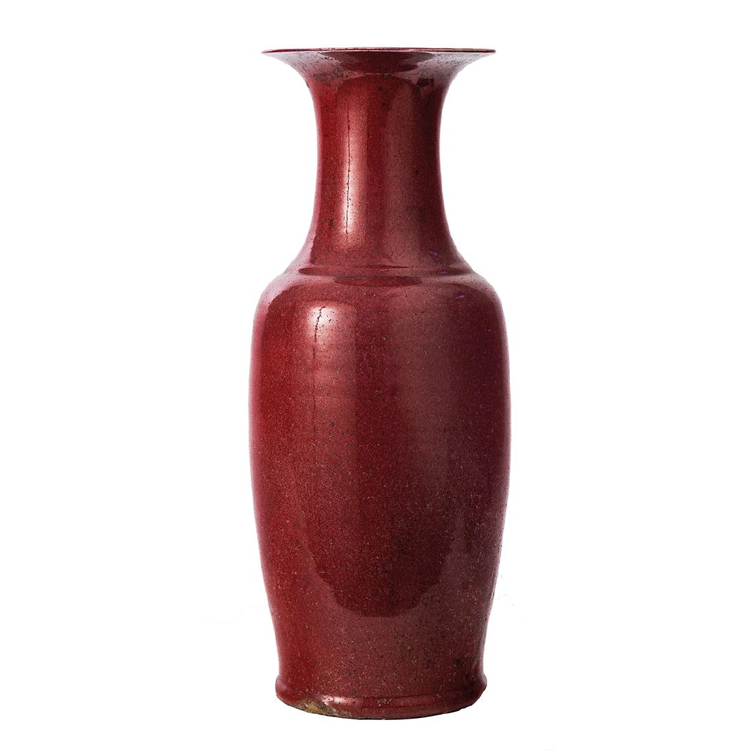 Vaso in porcellana a "sangue di bue", XIX sec. (1 of 1)