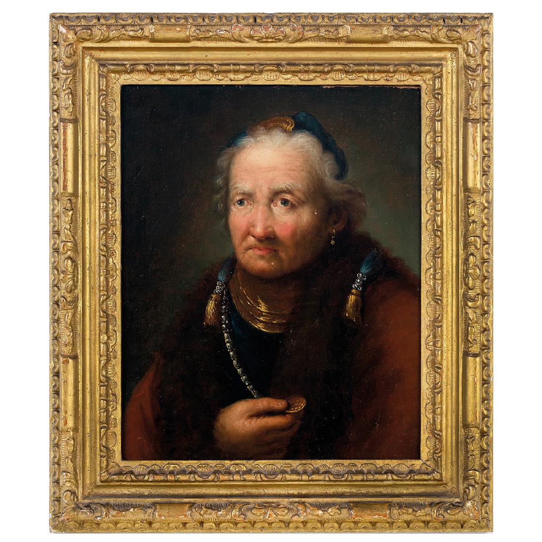 Due teste di carattere, Giuseppe Nogari (Venezia 1669 -: Due teste di carattere Coppia di oli su tela entro cornici coeve scolpite e dorate. cm 31x26 Giuseppe Nogari fu un importante pittore veneziano particolarmente noto ed apprezzato dai collezionisti di