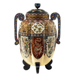 Importante e raro vaso con coperchio, attribuito alla