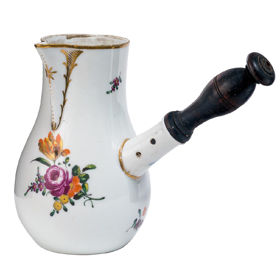 Cioccolatiera in porcellana, Manifattura di Vinovo, (1 of 1)