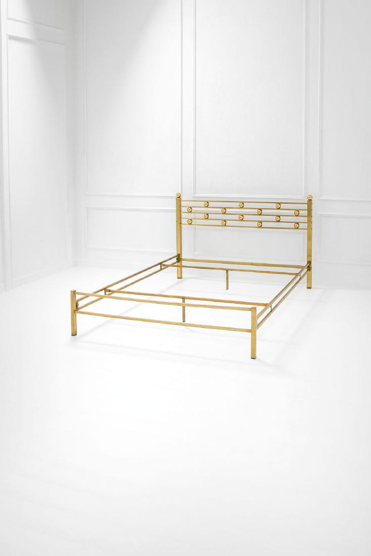 Luciano Frigerio: Letto matrimoniale Ottone. Prod. Frigerio, 1970 ca. cm 110x176x218
