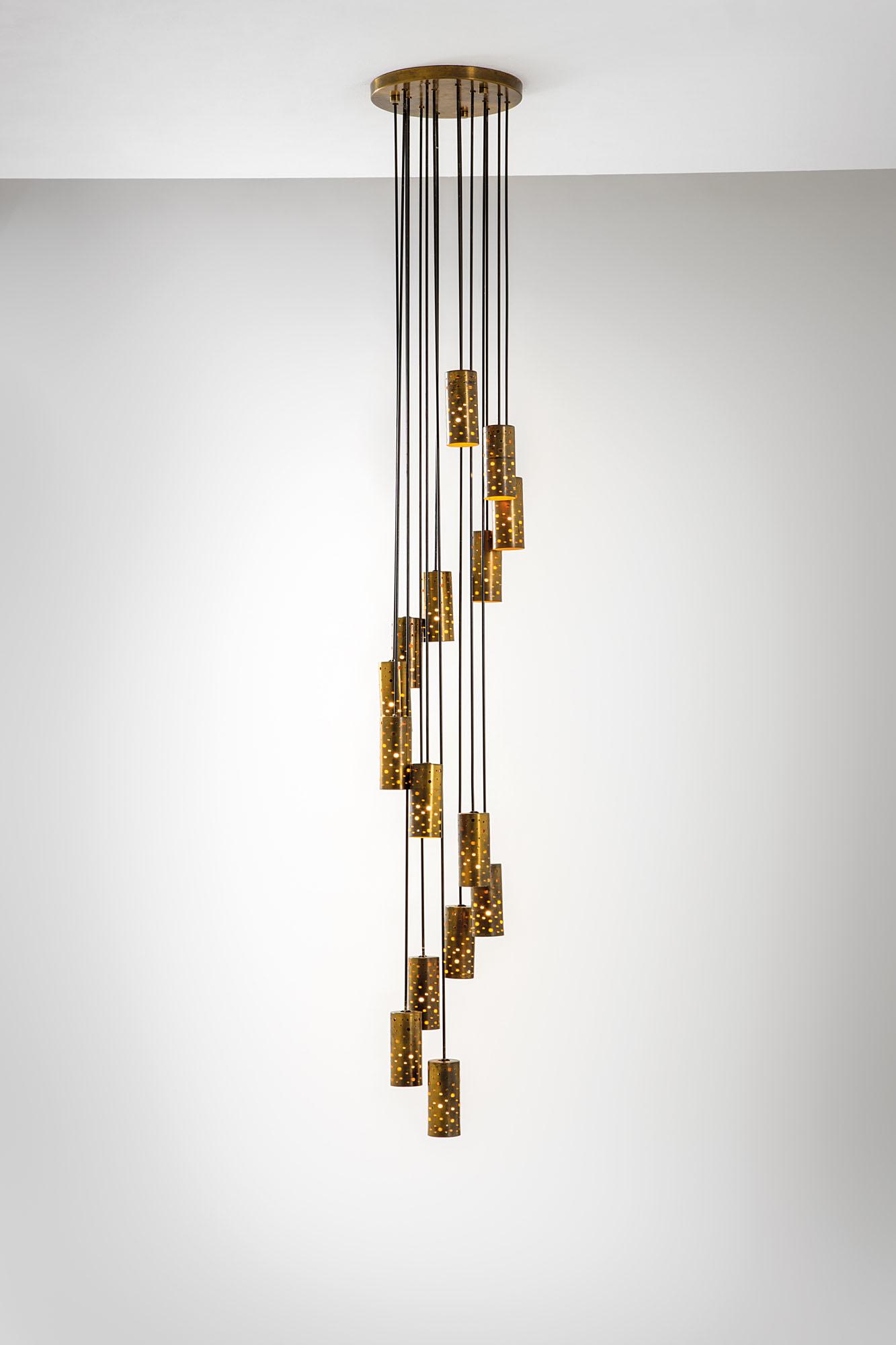 Lampadario a 15 lumi, 1955 ca. (1 of 4)