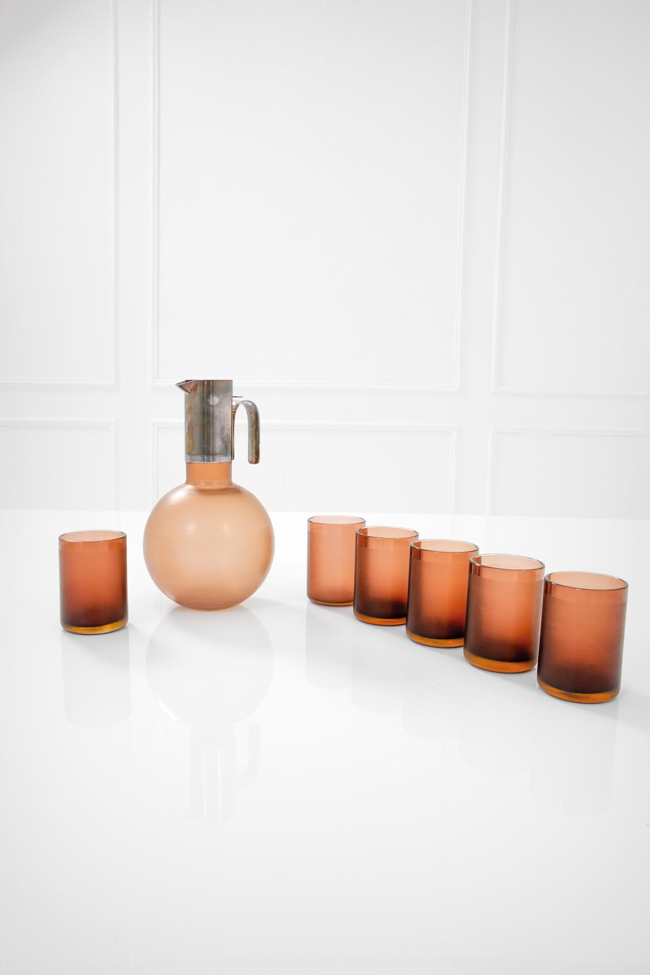 Massimo Vignelli (1931-2014)  Caraffa e sei bicchieri (1 of 3)