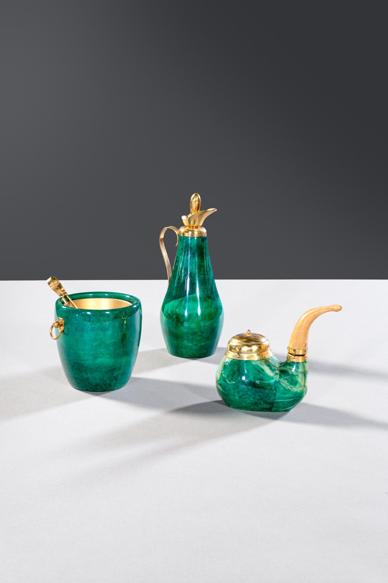 Aldo Tura, 1909-1963. Caraffa, glacette e tabacchiera (1 of 1)