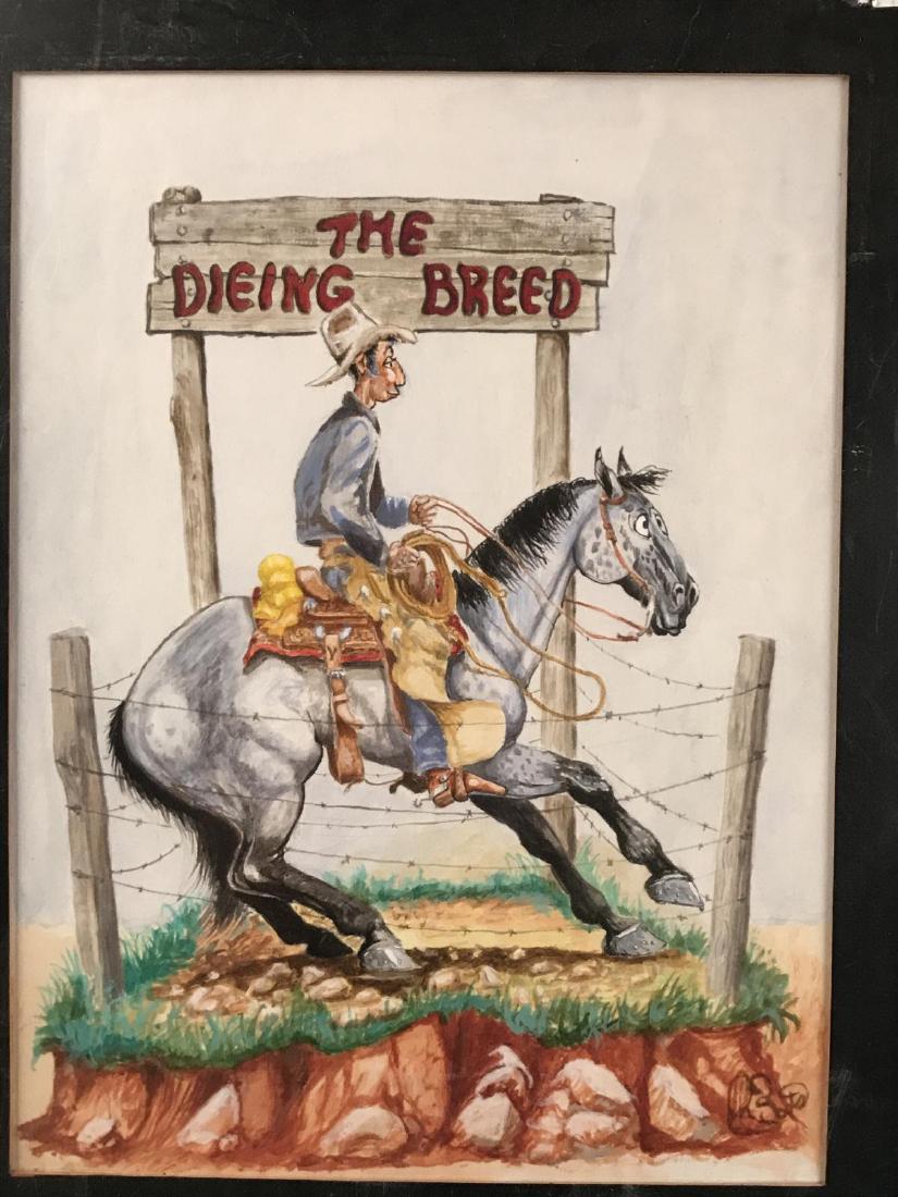 Boots, Original Drawing, Mixed Media, (1 of 3)