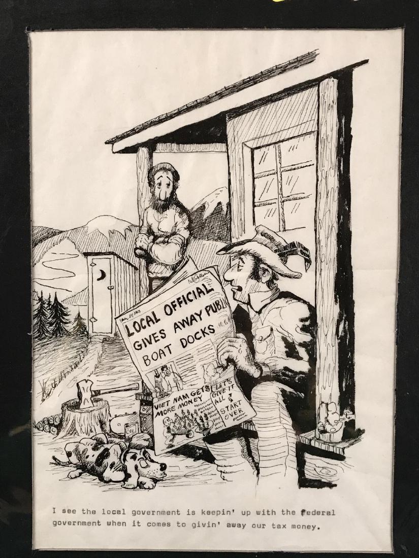 Boots, Original Drawing, Cartoon, (1 of 3)