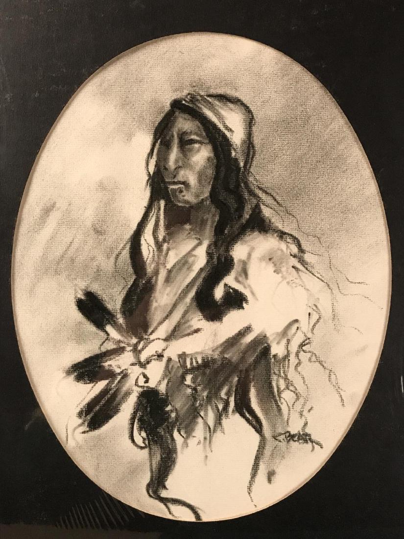 Charley Bear, Charcoal Original, (1 of 3)