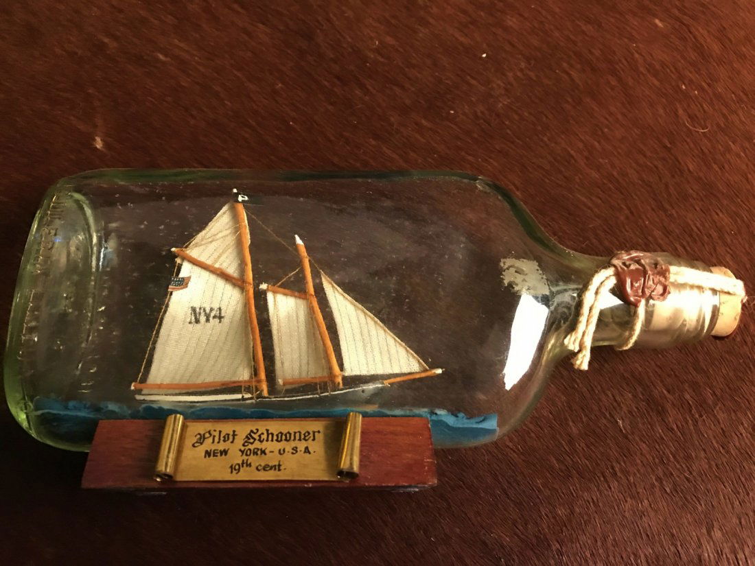 Vintage Ship in a Bottle, (1 of 2)