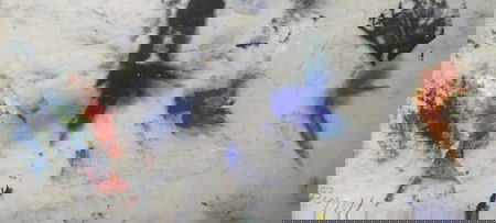 Charles R. Bunnell, Oil on Linen: Charles Ragland Bunnell (1897-1968) Oil on Linen Abstract Signed lower left 4" x 9"