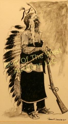 Thomas W. Lorimer(1941-), Pen and Ink Mixed Media, (1 of 3)