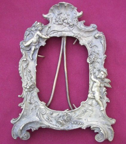 Antique Heavy French Bronze Picture Frame (1 of 3)