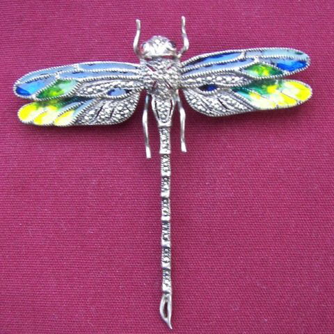 Sterling Dragon Fly Broach (1 of 2)