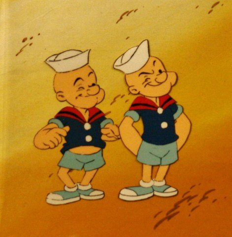 Original Hand Painted Animation Production Cel, (1 of 3)