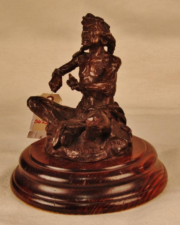 Gary Schildt (1938-), Bronze,: "Storyteller", 7" x 6" x 9" plus base, Signature in casting, 5/20, 1967, -562259-