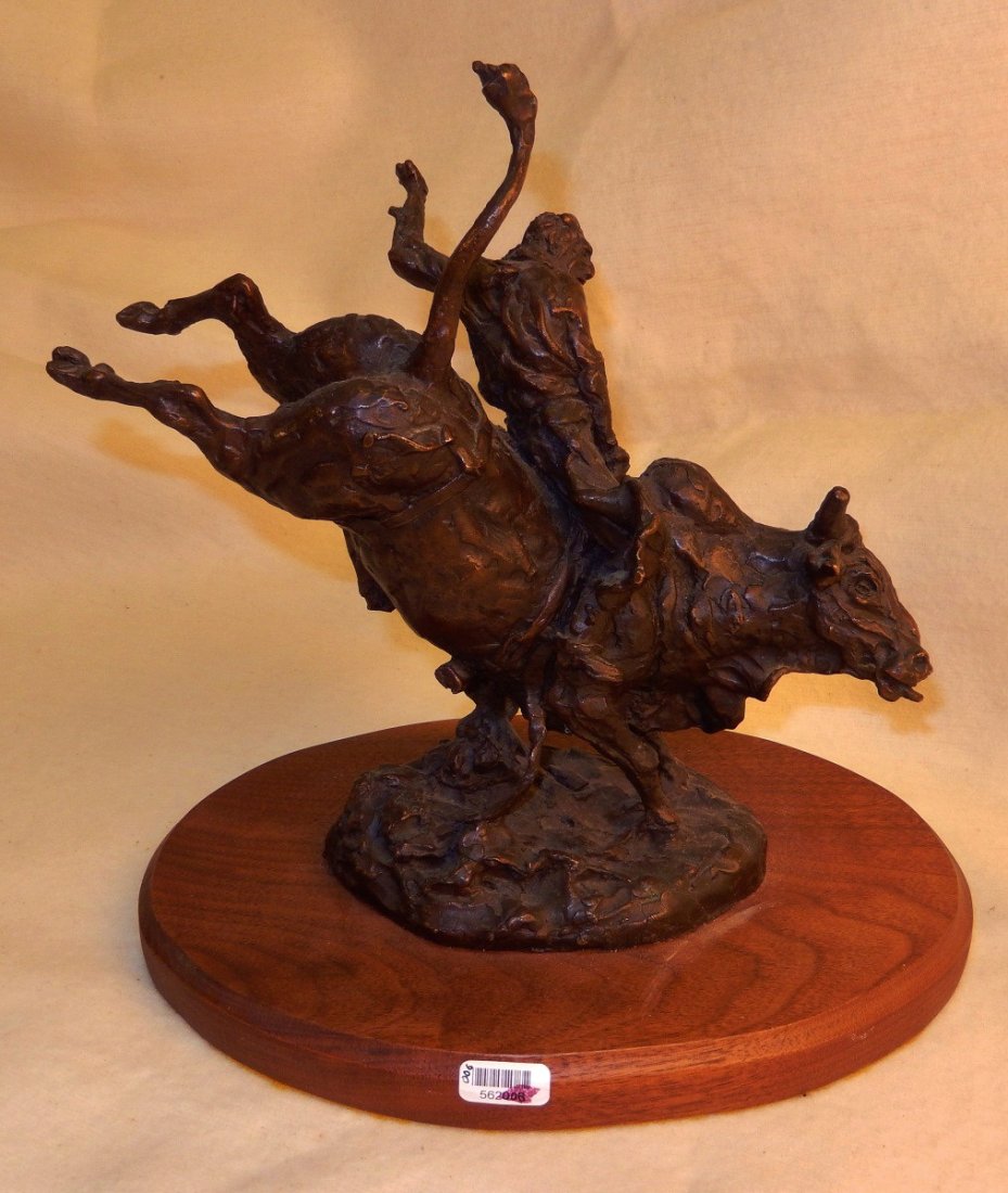 Gary Schildt (1938-), Bronze,: Bull Riding, 5" x 11" x 10," signature in casting, 12/25, -562006-