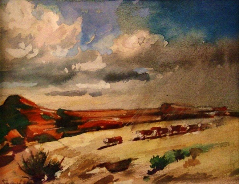 Stanley Long, Watercolor, Miniature, (1 of 2)