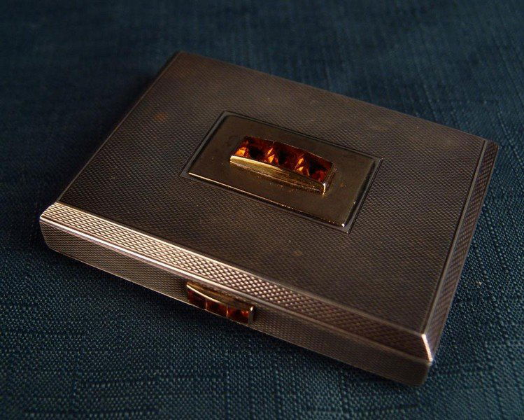 Sterling Silver Box with 14K Gold, (1 of 5)