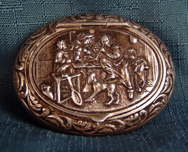English Sterling Snuff Box (1 of 4)