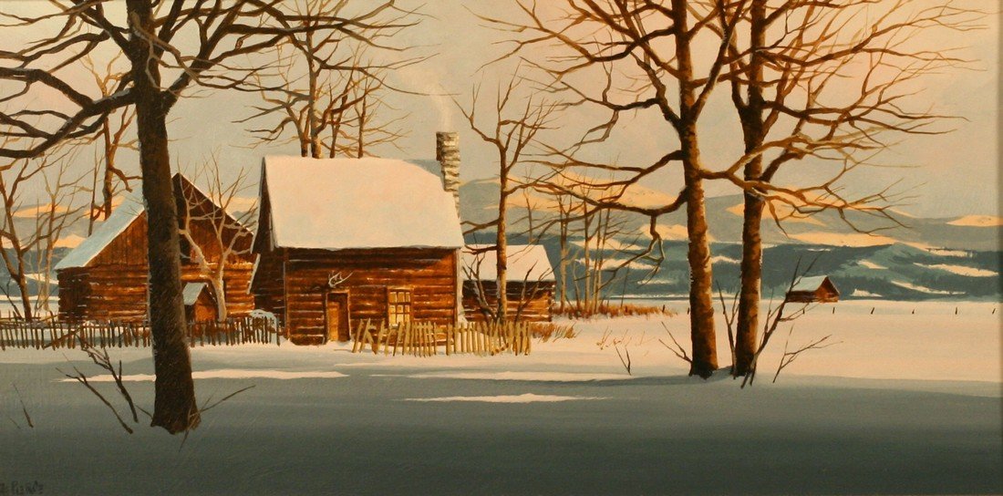 R.E. Pierce (1948-), Oil on Board, (1 of 3)