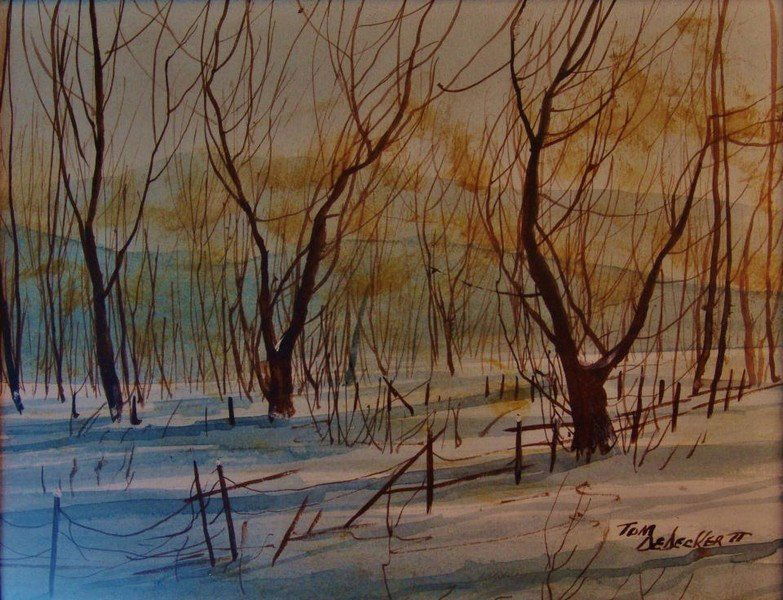 Tom A. Dedecker, Gouche Watercolor, (1 of 4)