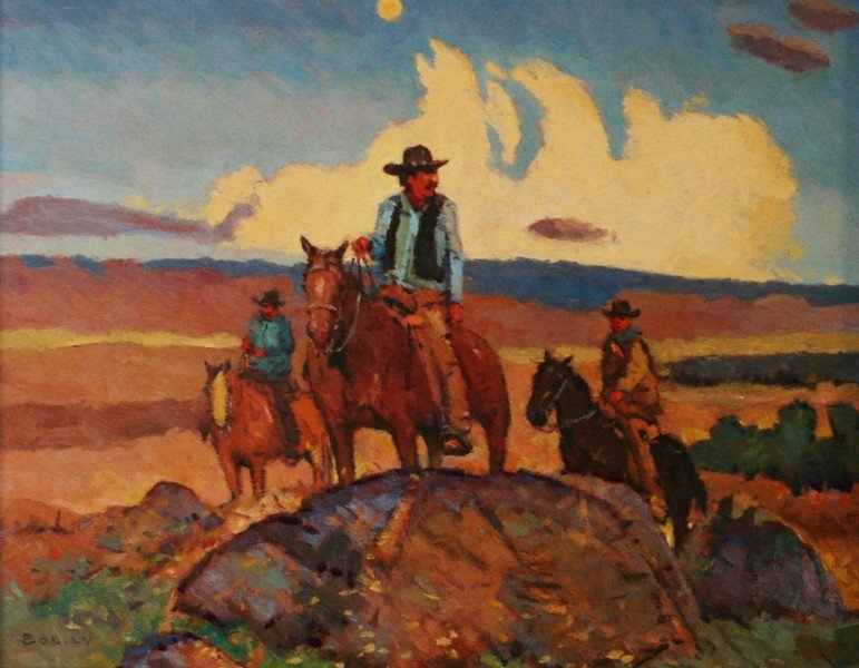 Sheryl L. Bodily  (1936 - ), Oil on Board, (1 of 3)