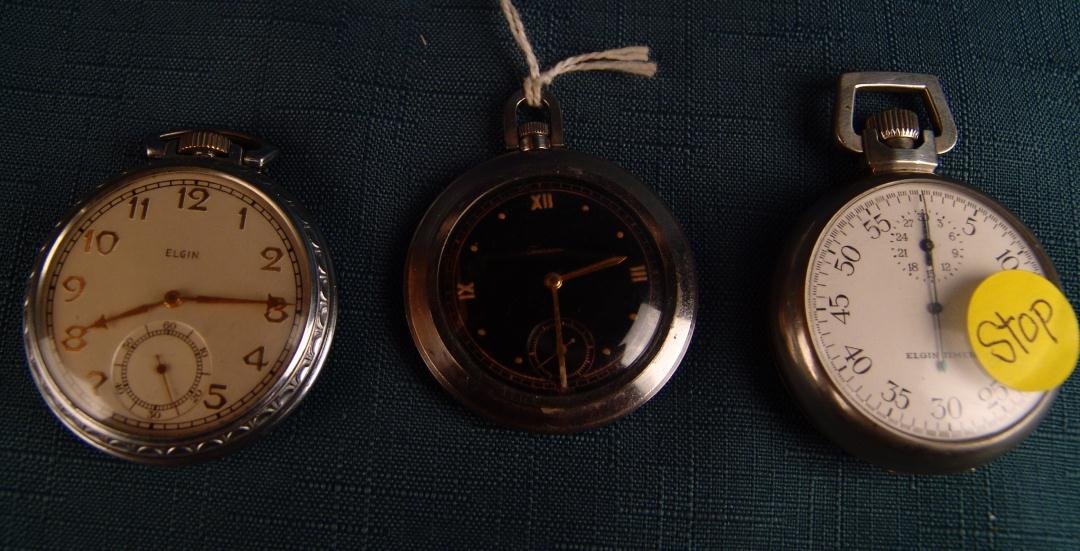 Set of 3 Pocket Watches, (1 of 2)