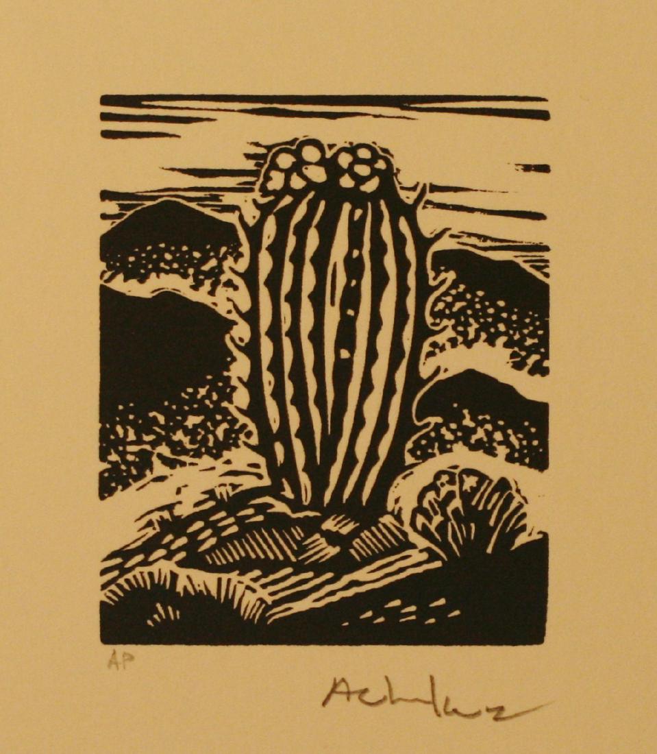 Andy Chuka, Linocut Block Prints, Set of Three, (1 of 3)