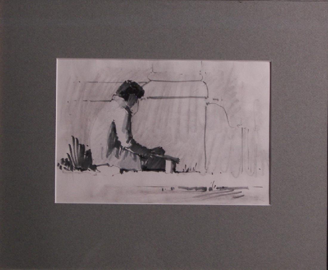 Kim English (1957-) Watercolor (1 of 3)