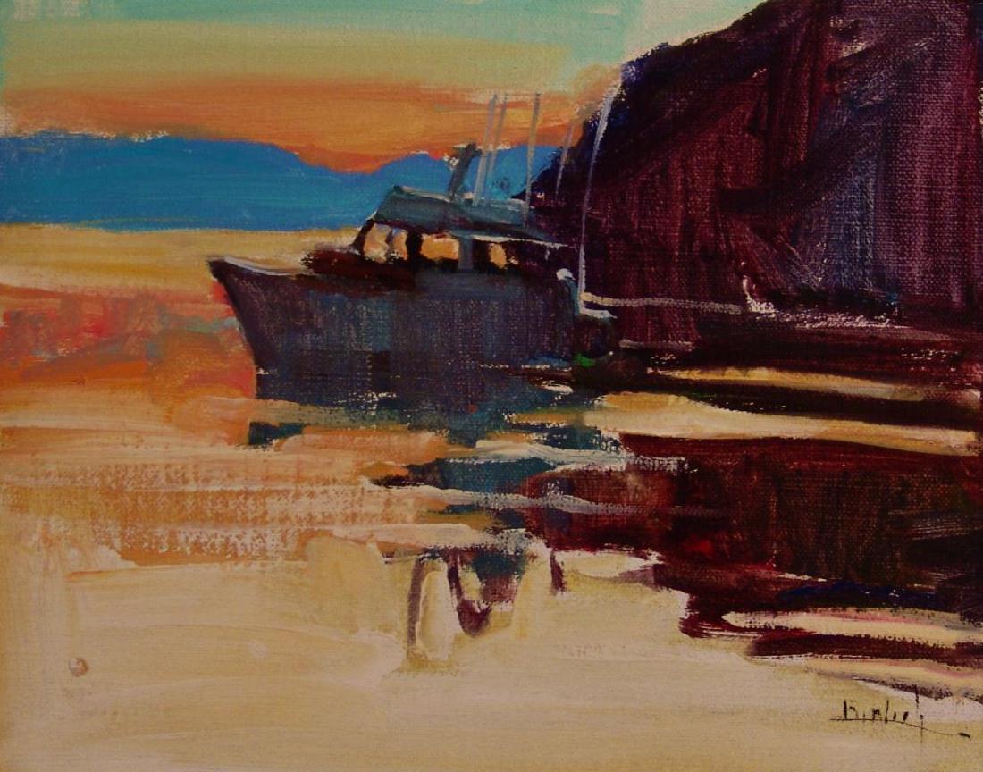 Kim English, Oil on Board, (1 of 3)