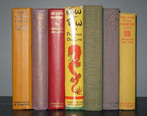 PRINCESS DER LING.: Lot of 7 Princess Der Ling titles: Imperial Incense. 1933; Old Buddha. 1930; Golden Phoenix. 1932; Son Of Heaven. 1935; Kowtow. 1929; Jades and Dragons. 1932; Two Years In The Forbidden City. 1924. (7