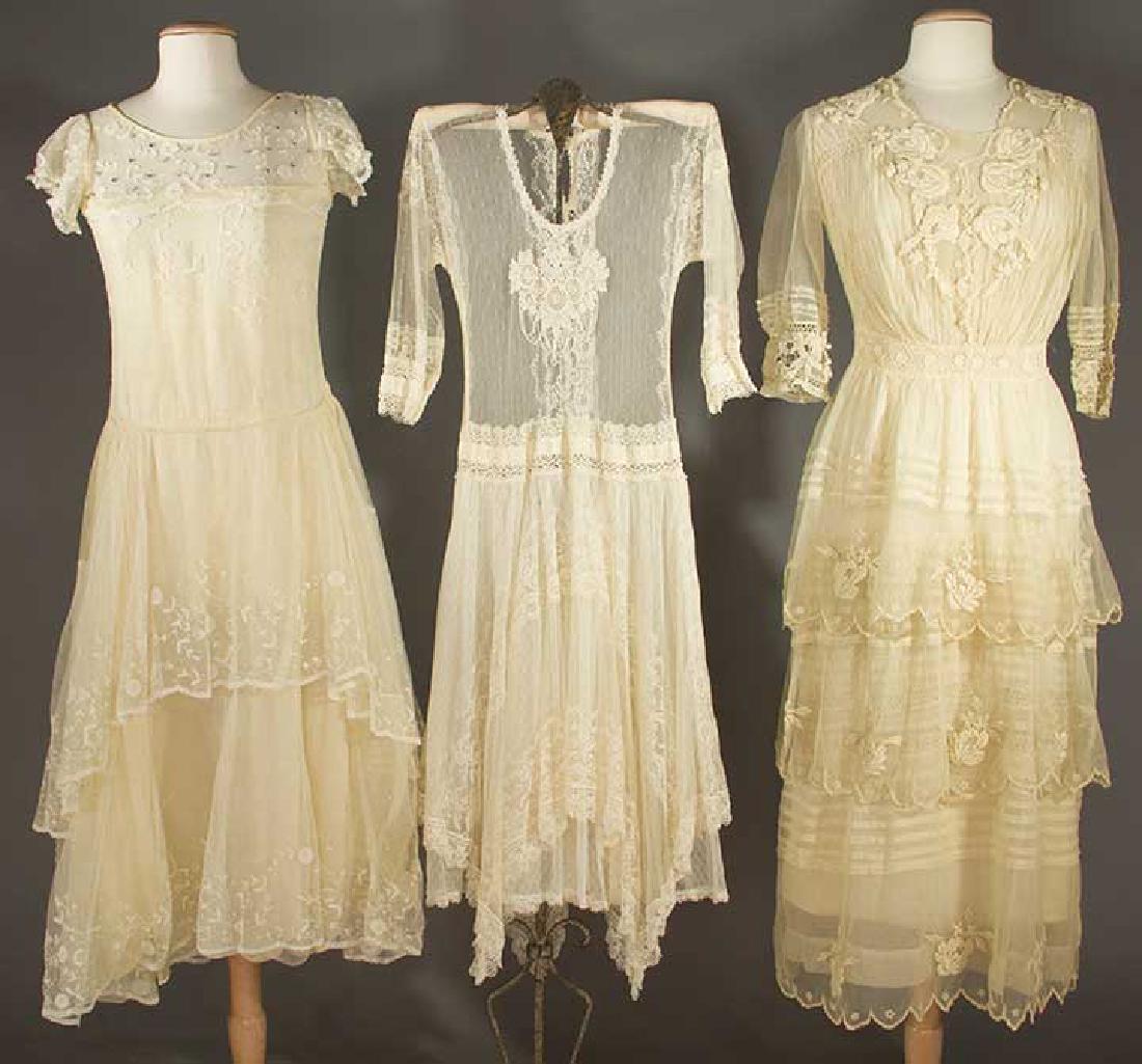 THREE LACE TEA GOWNS, 1915-1930 (1 of 5)