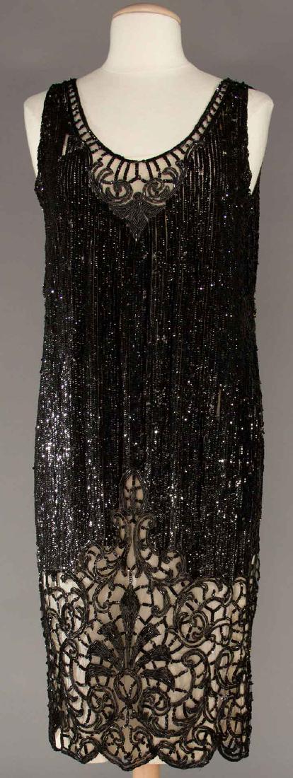 BLACK SEQUIN FLAPPER DRESS (1 of 6)