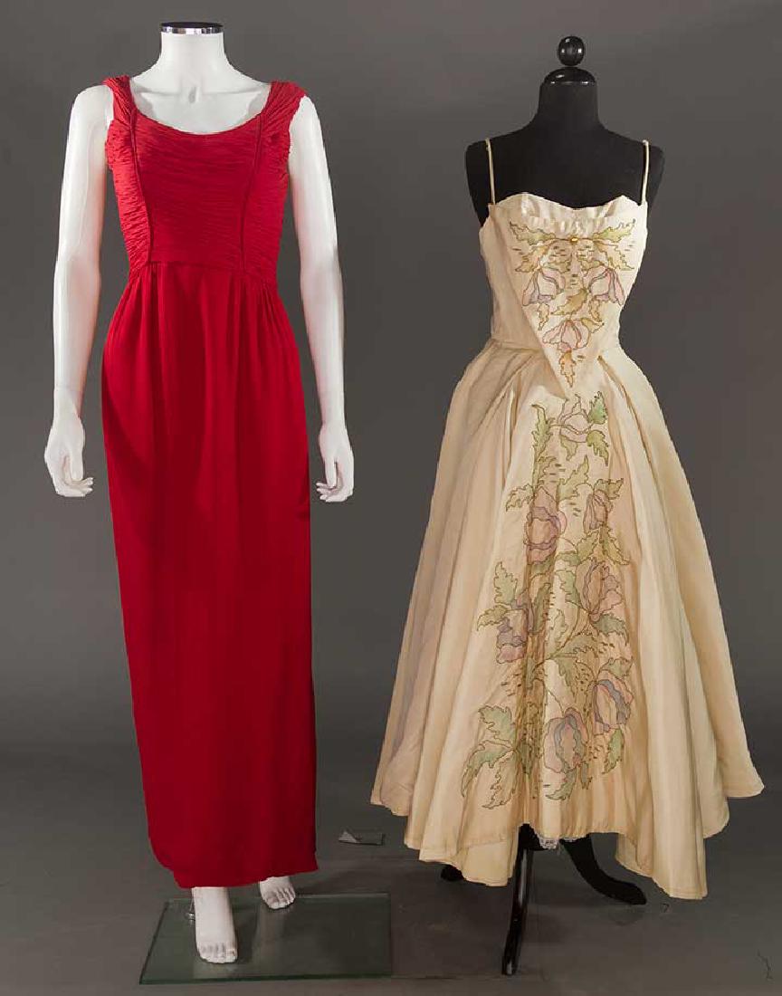TWO EVENING DRESSES, 1950-1960s (1 of 10)