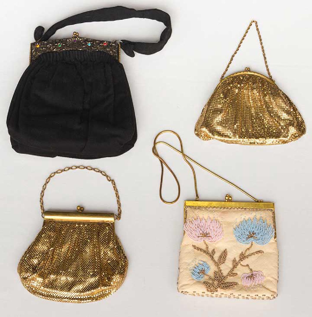 FOUR EVENING BAGS, 1940-1960s (1 of 4)