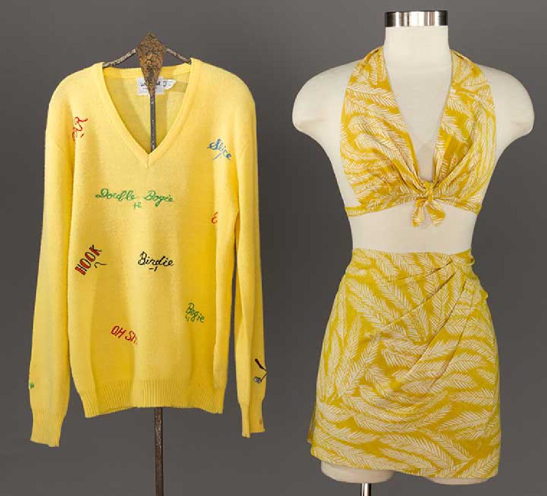 1 SWIM SUIT SET & 1 GOLFING SWEATER, c. 1950-1960 (1 of 10)