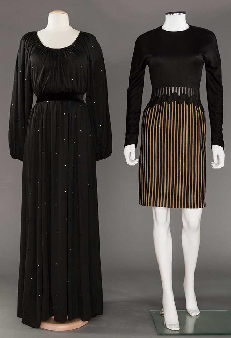 BLACK EVENING & COCKTAIL DRESSES, 1960-1970s (1 of 8)